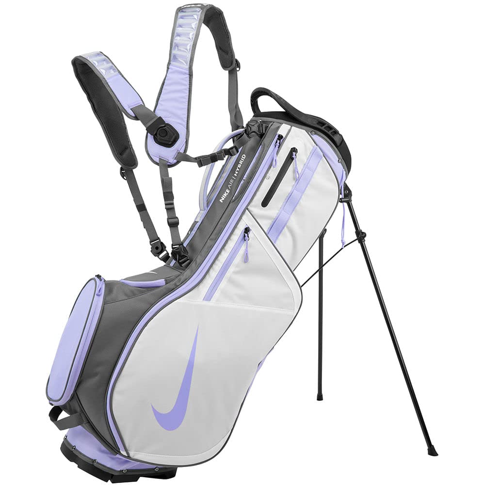 Nike Air Hybrid 2 Golf Carry Stand Bag (White/Iron Grey/Purple