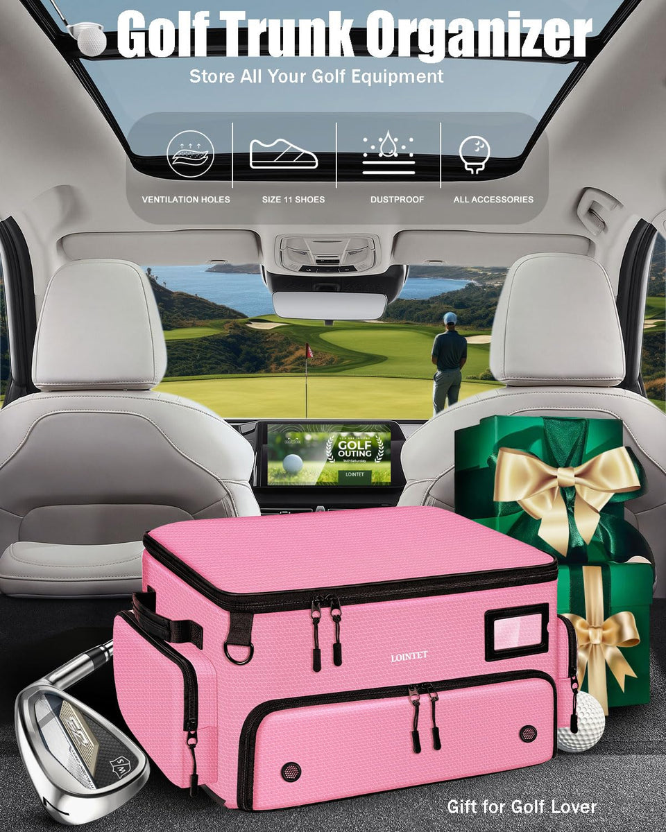 LOINTET Golf Trunk Organizer, Waterproof Car Golf Locker with