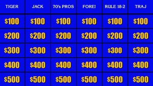 Tiger for $500, please, Alex: An unauthorized history of golf on Jeopardy!