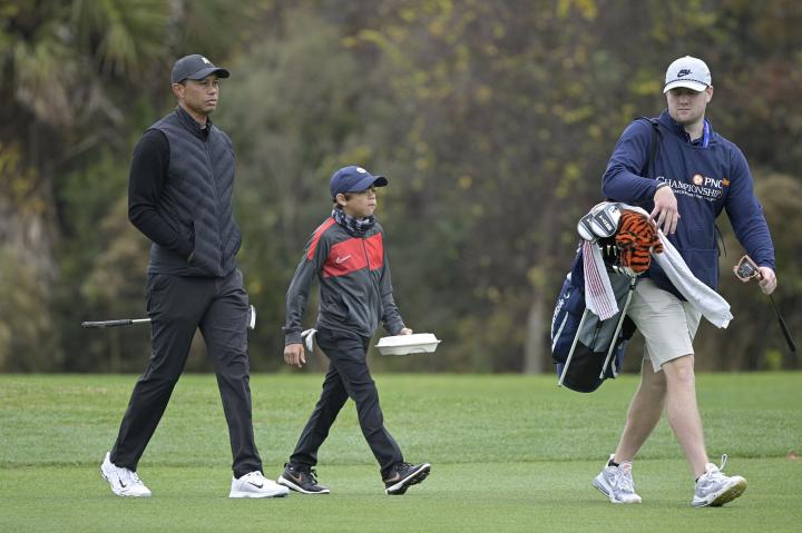 When it’s Tiger Woods, the son becomes more famous than dad