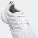 adidas Women's Tech Response Spikeless 3.0 Golf Shoes, Footwear White/Grey Two/Silver Metallic, 7