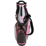 Ram Golf Ladies FX Lightweight Golf Stand Carry Bag, Grey/White/Pink