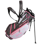 Ram Golf Ladies FX Lightweight Golf Stand Carry Bag, Grey/White/Pink