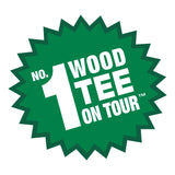PrideSports PTS Wood Golf Tees | 100 Count, 2-3/4 Inch | #1 Wood Tee on Tour | Best for Drivers & Woods
