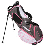 Ram Golf Ladies FX Lightweight Golf Stand Carry Bag, Grey/White/Pink