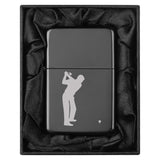 Lighter in Black Silk Lined Gift Golfer (Black)