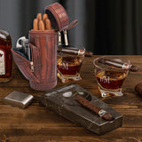 AMANCY Lid Built-in Hygrometer Travel Cigar Humidor, Cigar Case