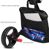 JANUS Golf cart, Foldable Golf Push cart, Golf Bag cart, Golf Pull cart with Phone Holder and Storage Bag. Golf Caddy had Large Wing or Small Wing, can be Suitable for Golf Bags of Different Sizes.