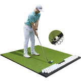 Integrated 5x4ft Golf Mat with Ball Tray, Thickening Golf Mats