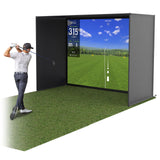 GoSports 10 x 8 ft Golf Simulator Enclosure Net - Complete Set with Frame and HD Impact Screen Kit
