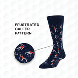 Funny Angry Golfer Socks
