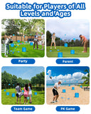 JIIFO Golf Game with 2 Clubs Right Handed,Practice Golf with 9 Buckets, Outdoor Golf Gift and Adults,Holes Golf Outdoor Game for Lawn,Yard,Camping,Park