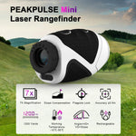 PEAKPULSE 1200 Yards Mini Range Finder Golf Rangefinder with Slope Laser Distance Rangefinder for Men Women Junior HDLCD 7X Magnification Rechargeable Flag Pole Locked with Vibration Angle Measurement