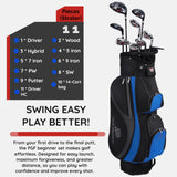 PGF Men's Gold TP Complete Golf Club Package Set