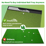 Integrated 5x4ft Golf Mat with Ball Tray, Thickening Golf Mats