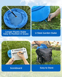 JIIFO Golf Game with 2 Clubs Right Handed,Practice Golf with 9 Buckets, Outdoor Golf Gift and Adults,Holes Golf Outdoor Game for Lawn,Yard,Camping,Park