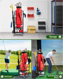 FHXZH Golf Bag Storage Garage Organizer