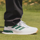 adidas Men's S2G Spikeless Leather 24 Golf Shoes, Footwear White/Collegiate Green/Gum 4, 10