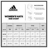 adidas Women's Superlite Sport Performance Visor for Sun Protection and Outdoor Activities, White/Silver Reflective, One Size