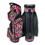 Womens Golf Bag - Taboo Fashions Lightweight Ladies Cart Bag, 14-Way, 7 Zippered Pockets, Rain Hood, Insulated Beverage Compartment (Native Joy)