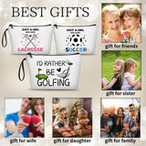 ARIOSEY Golf Gifts,Golf Balls for Women,Small Golf Bag,Golf Ball Bag,Purse Makeup Bag,Cosmetic Bag for Purse,Birthday Gifts for Friends Female,Gifts for Golfers,Golf Accessories