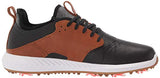 Puma Men's Ignite Pwradapt Caged Crafted Golf Shoe, Puma Black-Leather Brown-Puma Team Gold, 14