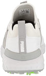 PUMA Men's Ignite Articulate Golf Shoe, White Silver/High-Rise, 12