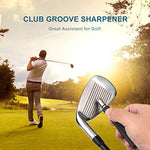 Bulex Golf Club Groove Sharpener, Re-Grooving Tool and Cleaner for Wedges & Irons - Generate Optimal Backspin - Suitable for U & V-Grooves