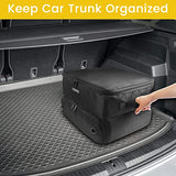 YOREPEK 2 Layer Golf Trunk Organizer, Waterproof Car Golf Locker with Separate Ventilated Compartment for 2 Pair Shoes, Durable Golf Trunk Storage for Balls, Tees, Gloves, Accessories, Golf Gifts