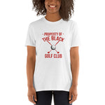 PROPERTY OF THE BLACK GOLF CLUB RED Short-Sleeve Unisex T-Shirt