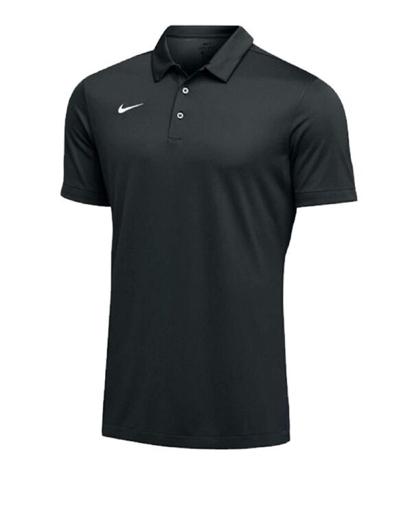 Nike Mens Dri-FIT Short Sleeve Polo Shirt (Medium, Black)