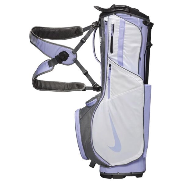 Nike Air Hybrid 2 Golf Carry Stand Bag (White/Iron Grey/Purple Pulse) - Image 7