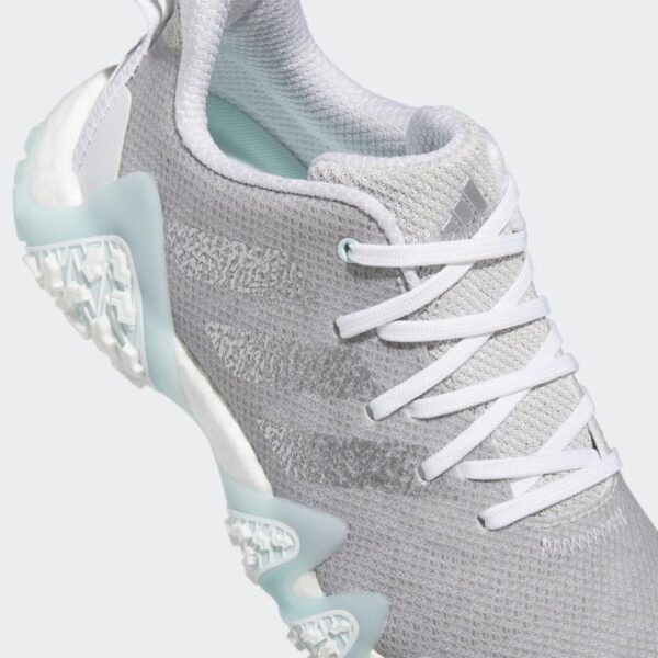 adidas Women's CodeChaos 22 Spikeless Golf Shoes, Grey One/Silver Metallic/Almost Blue, 5 - Image 3