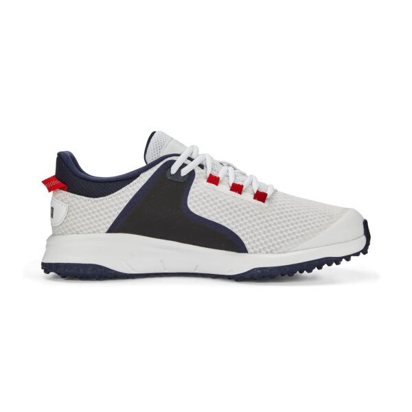 PUMA Golf Men's Fusion Grip Golf Shoe, Puma White-Puma Silver-Puma Navy, 11.5 - Image 5