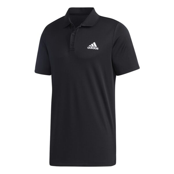 adidas mens Designed 2 Move 3-stripes Polo Shirt, Black/White, Large US