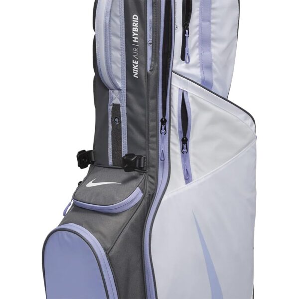 Nike Air Hybrid 2 Golf Carry Stand Bag (White/Iron Grey/Purple Pulse) - Image 4