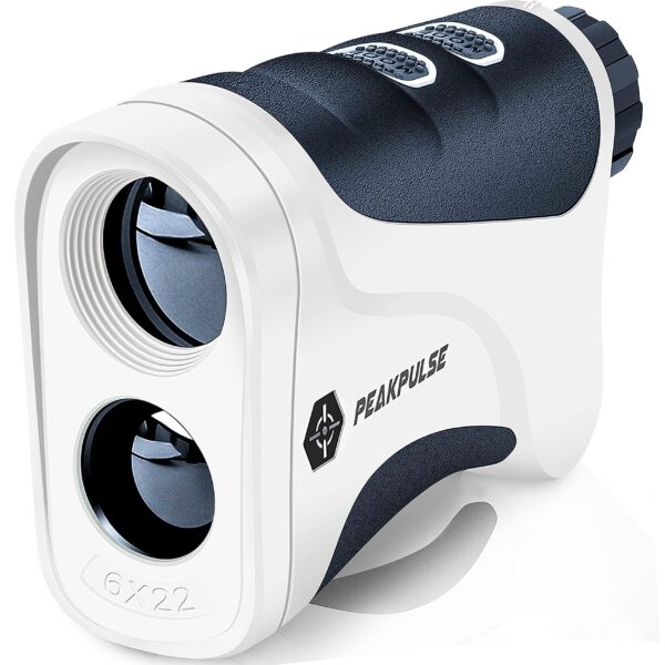 PEAKPULSE Golf Rangefinder 650 Yards Range Finder Golfing Laser Distance Measurement 6X Magnification 0.5 Yard Accuracy Flag Pole Locking Vibration Fast Focus System Tournament Legal