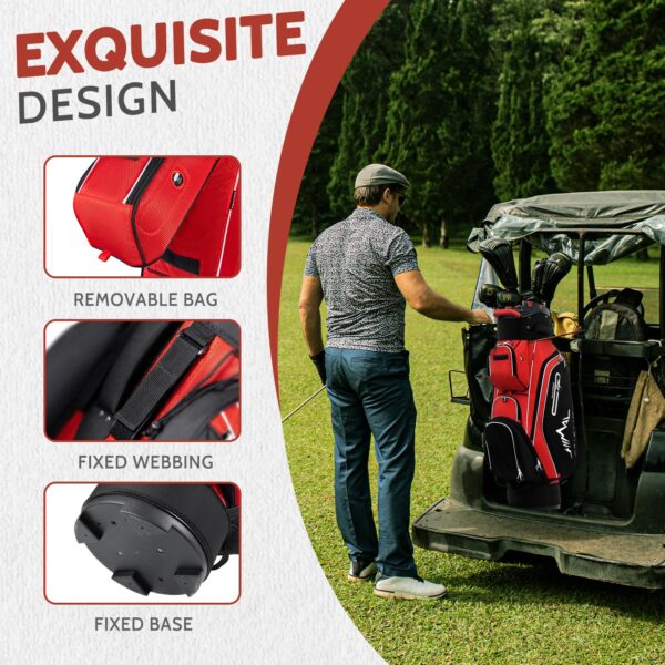 UNIHIMAL 14-Way Golf Cart Bag Pro with Full Length Divider Top, Golf Bag for Men with Handles and Rain Cover - Image 3