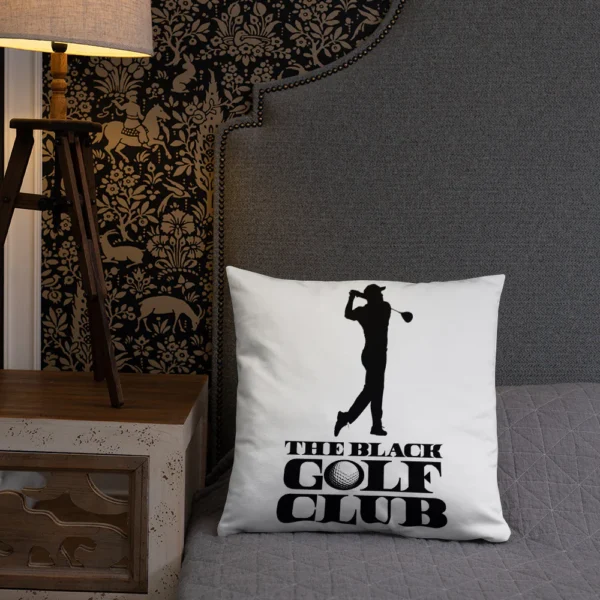 BLACK GOLF CLUB Basic Pillow - Image 38