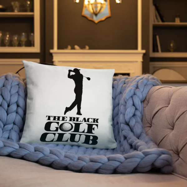 BLACK GOLF CLUB Basic Pillow - Image 7