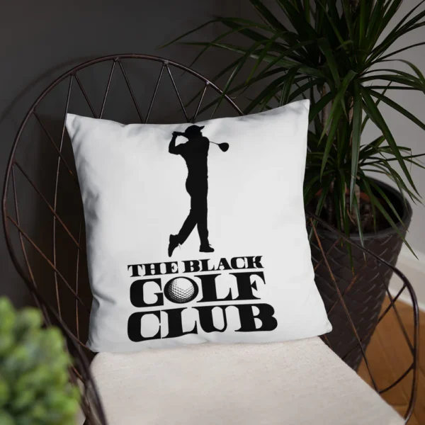 BLACK GOLF CLUB Basic Pillow - Image 13