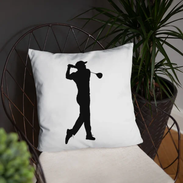 BLACK GOLF CLUB Basic Pillow - Image 16