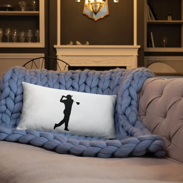 BLACK GOLF CLUB Basic Pillow - Image 8