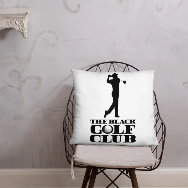 BLACK GOLF CLUB Basic Pillow - Image 5