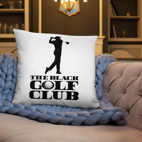 BLACK GOLF CLUB Basic Pillow - Image 11