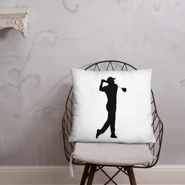 BLACK GOLF CLUB Basic Pillow - Image 4