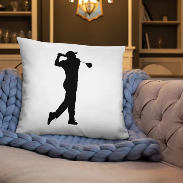 BLACK GOLF CLUB Basic Pillow - Image 10